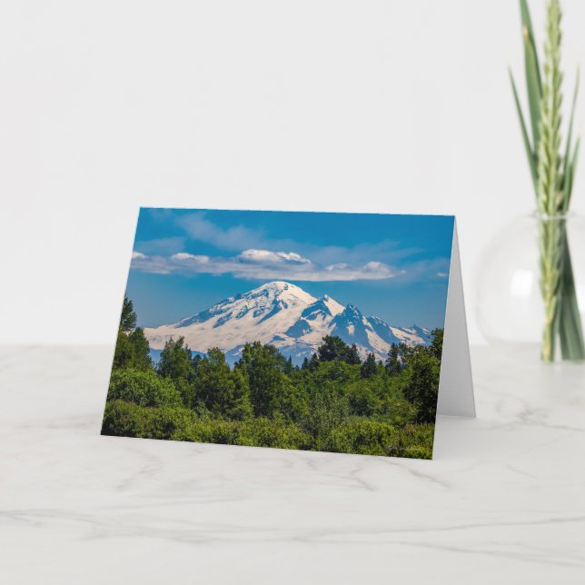 Tarjeta de agradecimiento Mt Baker Pacific Northwe (Anverso)