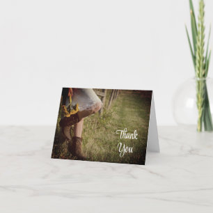Tarjeta De Agradecimiento Muchacha bovina y criada de honor Sunflowers