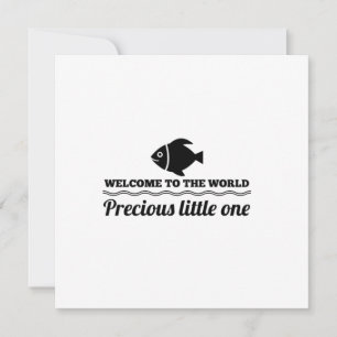 Tarjeta De Agradecimiento Muchacho, bienvenido al mundo, pequeño y preciado