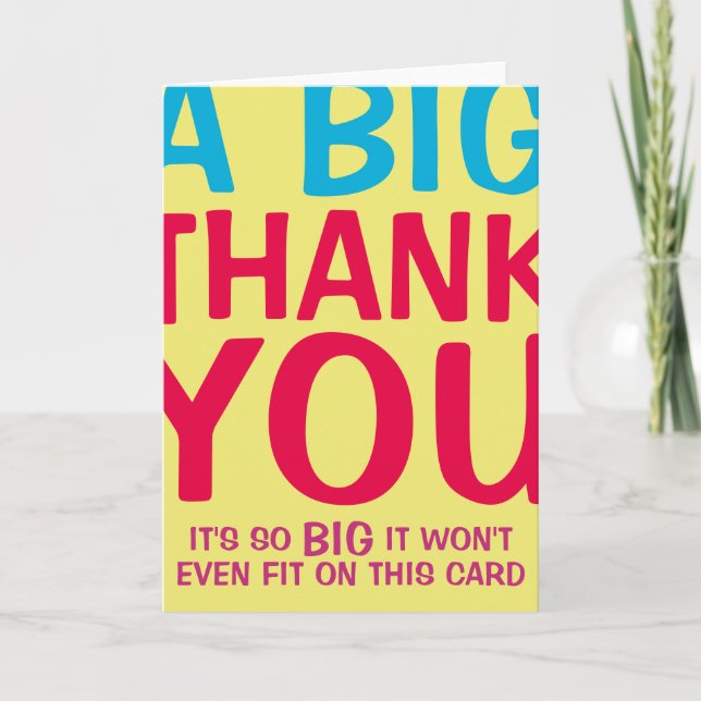 Tarjeta De Agradecimiento Muchas gracias (Anverso)