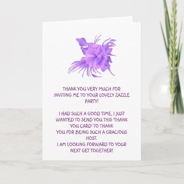 TARJETA DE AGRADECIMIENTO MUCHAS GRACIAS (Anverso)