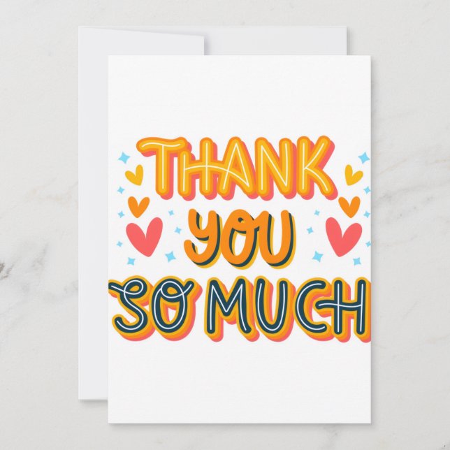 Tarjeta De Agradecimiento Muchas gracias (Anverso)