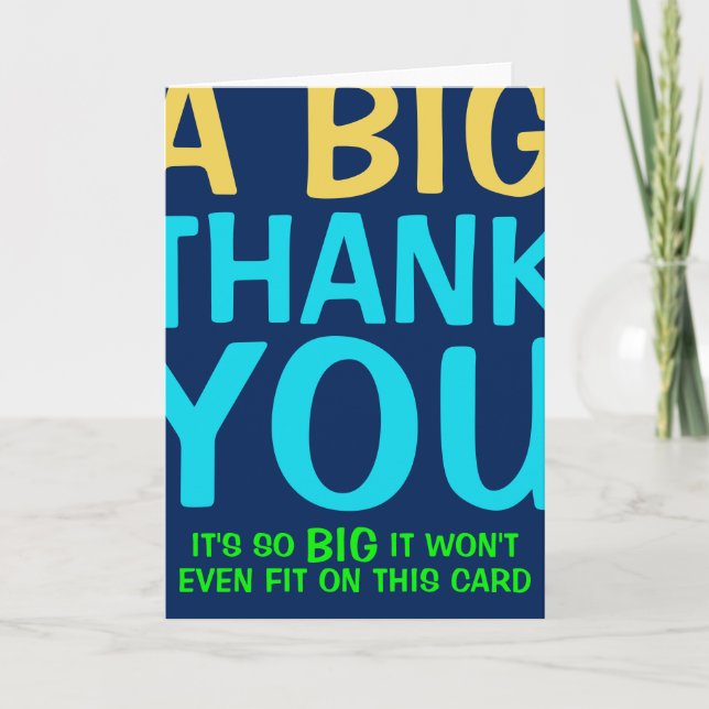 Tarjeta De Agradecimiento Muchas gracias (Anverso)