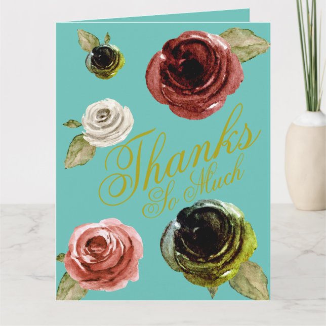 Tarjeta De Agradecimiento Muchas gracias (Anverso)