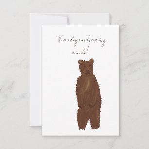Tarjeta De Agradecimiento Muchas gracias a Beary