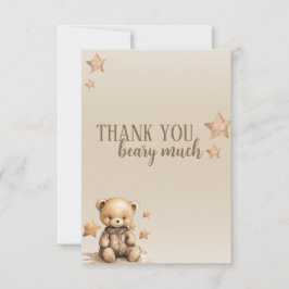 Tarjeta De Agradecimiento Muchas gracias a Beary