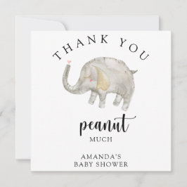 Tarjeta De Agradecimiento Muchas gracias a peanut