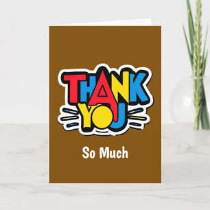 Tarjeta De Agradecimiento Muchas gracias desde el mensaje de aprecio del cor