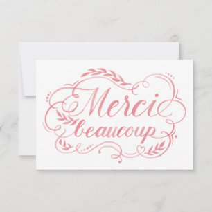Tarjeta De Agradecimiento Muchas Gracias Lettering en Acuarela Gracias