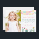 Tarjeta De Agradecimiento Muchas gracias Papel Picado Cacti<br><div class="desc">Una divertida y colorida tarjeta de agradecimiento por foto que muestra papel picado explicando "muchas gracias", y acuarela cactus. Tengo invitaciones, banners, etiquetas de favores, etc en el mismo rango (colección).</div>