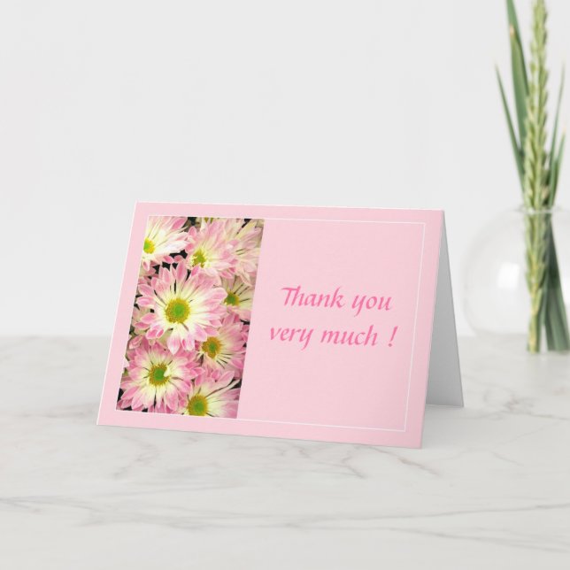 Tarjeta De Agradecimiento ¡Muchas gracias! -Tarjeta (Anverso)
