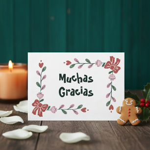Tarjeta De Agradecimiento Muchas Gracias Thank You Card