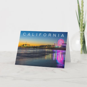 Tarjeta De Agradecimiento Muelle de Santa Mónica Los Ángeles, California