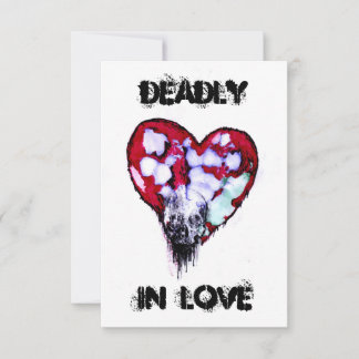 Tarjeta De Agradecimiento Muerto enamorado