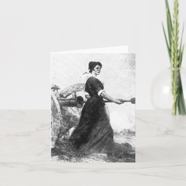 Tarjeta De Agradecimiento Mujer de la Revolución (Anverso)