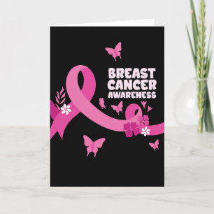 Tarjeta De Agradecimiento Mujeres con lazo rosa concienciación sobre el cánc