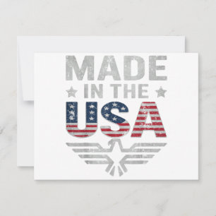 Tarjeta De Agradecimiento Mujeres y hombres del 4 de julio Bandera americana