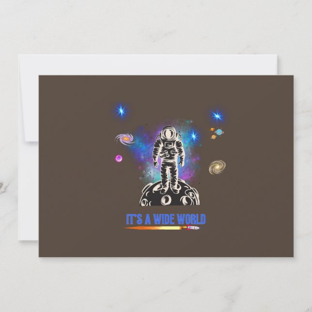 Tarjeta De Agradecimiento mundo amplio (Anverso)