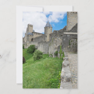 Tarjeta De Agradecimiento Muralla fortificada de Carcasone
