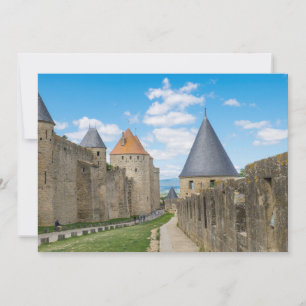 Tarjeta De Agradecimiento Murallas medievales de Carcassonne