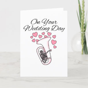 Tarjeta De Agradecimiento Músico de latón tuba Boda