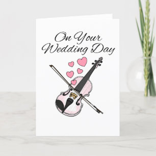 Tarjeta De Agradecimiento Músico violinista de cuerdas Boda de violín