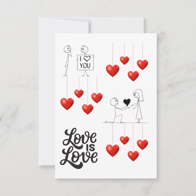 Tarjeta De Agradecimiento my other half love card (Anverso)