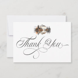 Tarjeta De Agradecimiento Mystic Autumn Thank You Card