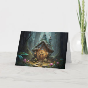 Tarjeta De Agradecimiento "Mystical Gnome Cottage: Whimsical Mushroom Haven