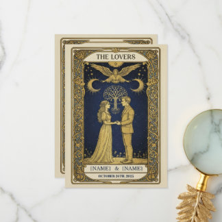 Tarjeta De Agradecimiento Mystical Tarot Wedding Invitation – Custom ‘The Lo
