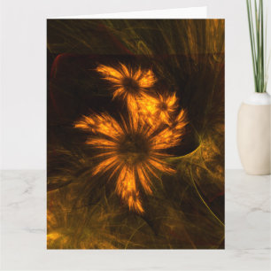 Tarjeta De Agradecimiento Mystique Garden Resumen Arte