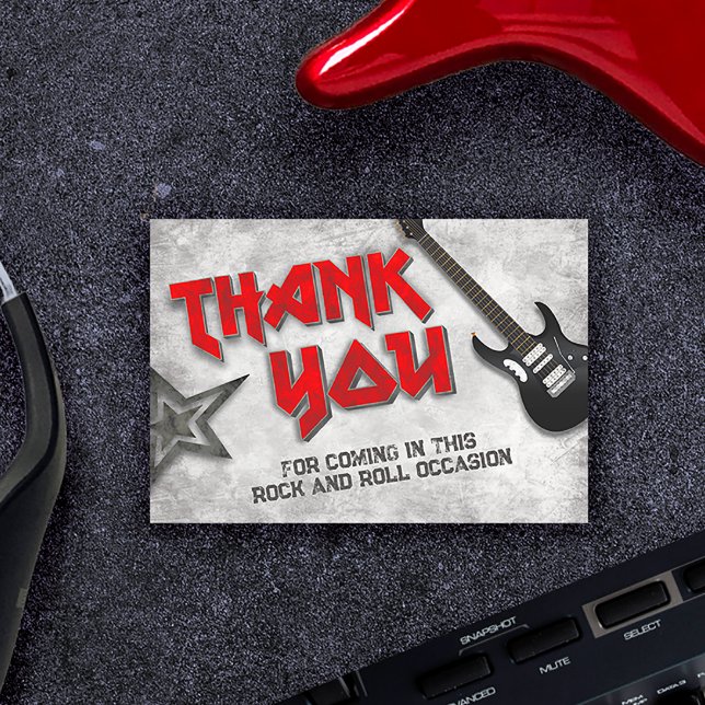 Tarjeta De Agradecimiento Nacido en Rock (Subido por el creador)