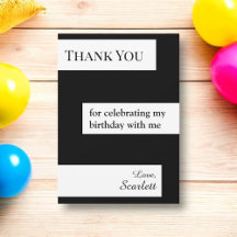 Nacimiento De Moda Elegante Mínimo En Blanco Y Neg