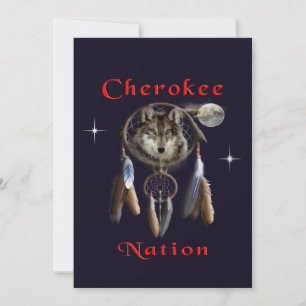 Tarjeta De Agradecimiento Nación de Cherokee