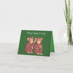 Tarjeta De Agradecimiento Nada se compara con la familia