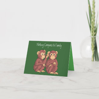 Tarjeta De Agradecimiento Nada se compara con la familia