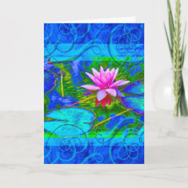Tarjeta De Agradecimiento Namaste Yoga Gracias Elegant Lotus Blossom