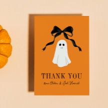 Naranja Baby Boo Ghost Halloween Gracias