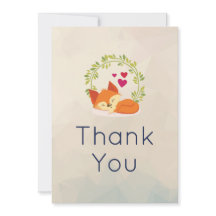 Naranja lindo Fox con coraje y corazón gracias