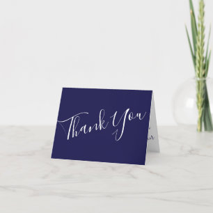 Tarjeta De Agradecimiento Naranja y Boda Rosa de Marina Azul Gracias