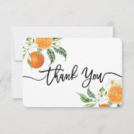 Tarjeta de agradecimiento Naranjas preciosas