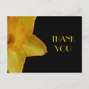 Tarjeta de agradecimiento Narciso Amarillo