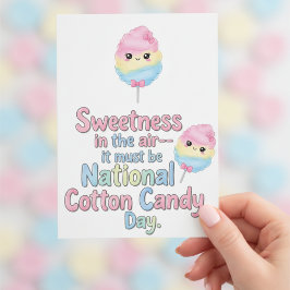 Tarjeta De Agradecimiento National Cotton Candy Day