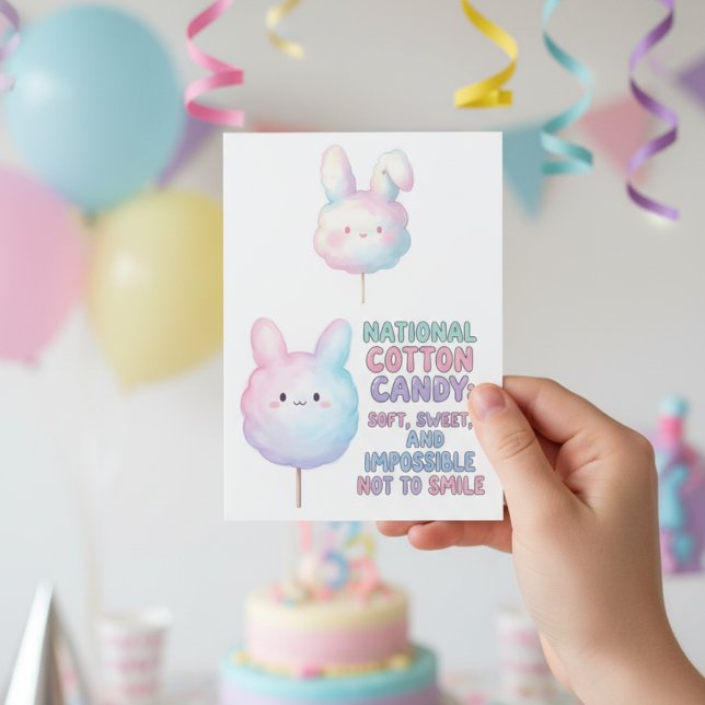 Tarjeta De Agradecimiento National Cotton Candy Day (Subido por el creador)