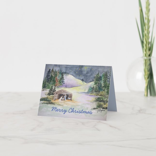 Tarjeta De Agradecimiento Natividad (Anverso)
