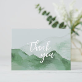 Tarjeta De Agradecimiento Naturaleza Boda Forestal Gracias naipes
