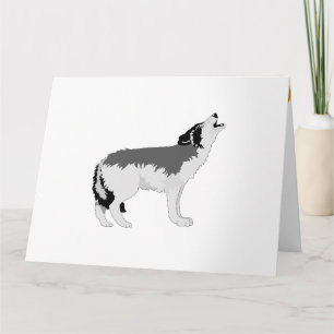 Tarjeta De Agradecimiento Naturaleza Lobo Animal Paz Destino