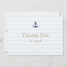 Tarjeta de agradecimiento náutica