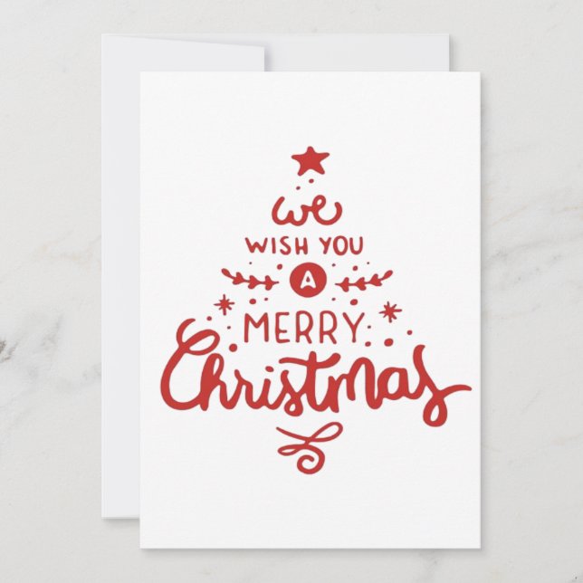 Tarjeta De Agradecimiento Navidad  (Anverso)