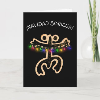 Tarjeta De Agradecimiento Navidad Boricua Xmas Coqui Taino